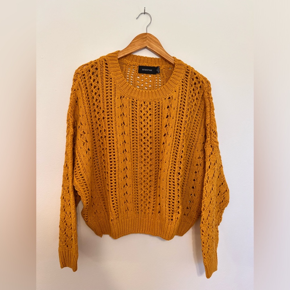 MINKPINK M Yellow Sweater